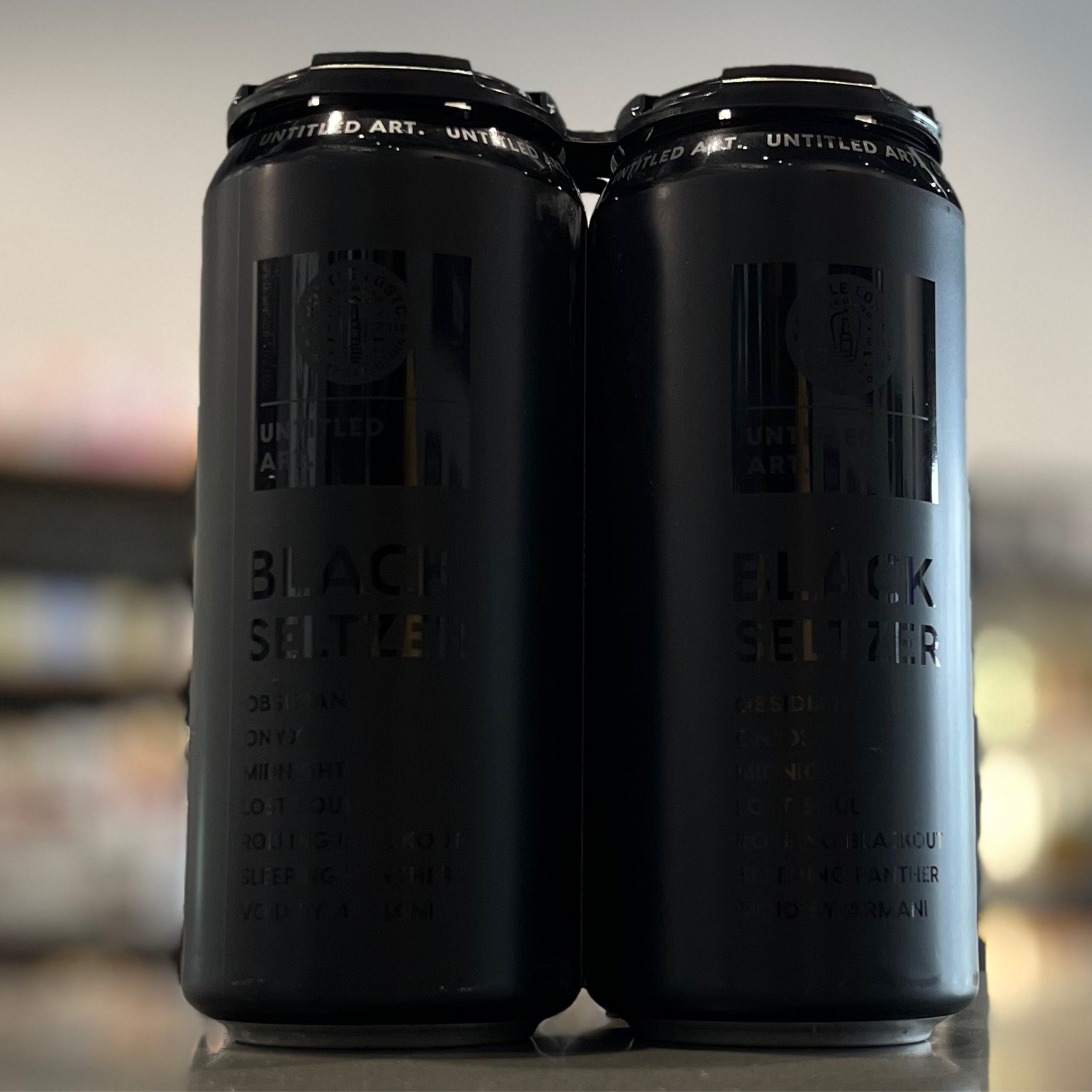 Untitled Art Black Seltzer w/Bottle Logic The Beer And Now